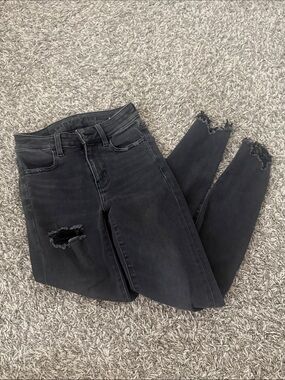 American eagle distressed black jeans
